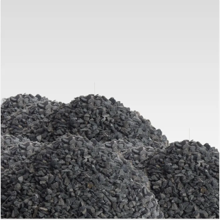 Diabas split 0/2 mm (brekerzand), los gestort, volle trailer 25 ton